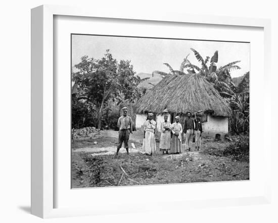 Negro Hut, Jamaica, C1905-Adolphe & Son Duperly-Framed Giclee Print