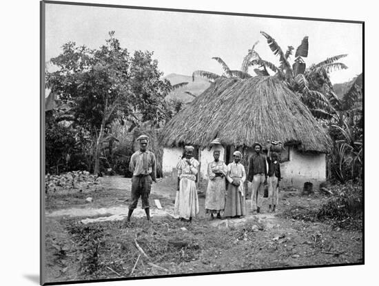 Negro Hut, Jamaica, C1905-Adolphe & Son Duperly-Mounted Giclee Print