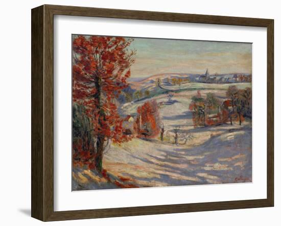 Neige a Crozant-snow in Crozant, 1873 Oil on canvas, 52 x 73 cm.-Jean-Baptiste-Armand Guillaumin-Framed Giclee Print