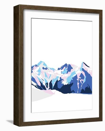 Neige sur Devoluy-Myriam Tebbakha-Framed Giclee Print