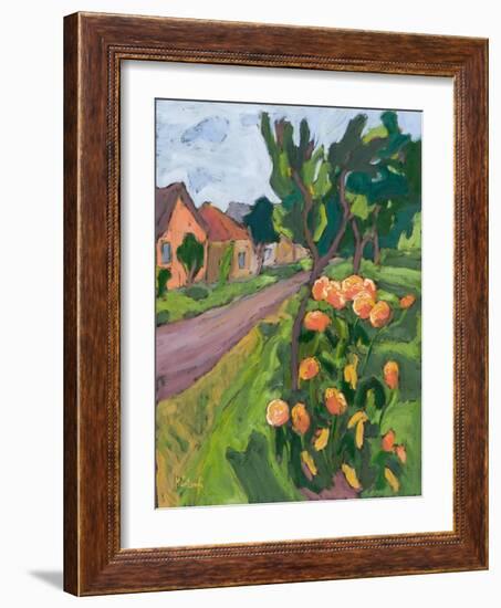 Neighbor’s Roses, 2008-Marta Martonfi-Benke-Framed Giclee Print