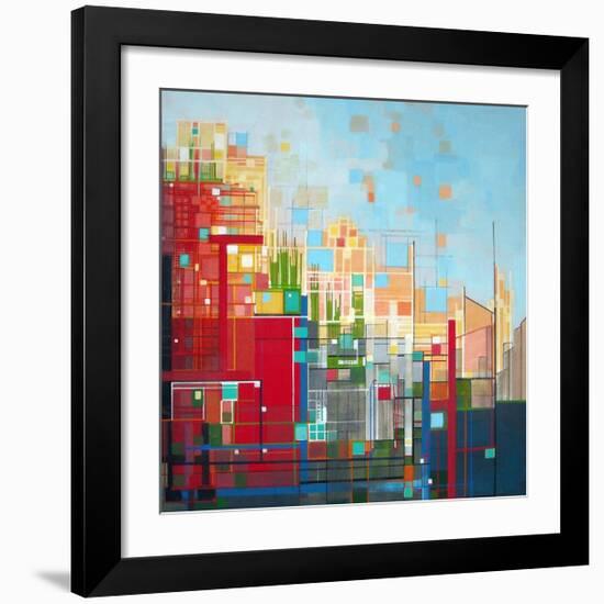 Neighborhood 8 Meridian-Carol Joy Shannon-Framed Art Print