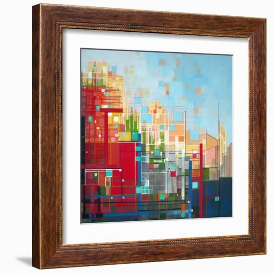 Neighborhood 8 Meridian-Carol Joy Shannon-Framed Art Print