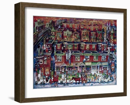 Neighborhood-Bill Bell-Framed Giclee Print