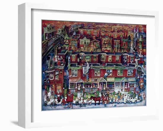 Neighborhood-Bill Bell-Framed Giclee Print