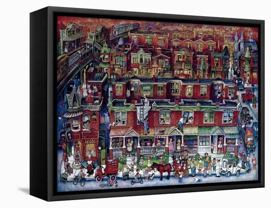 Neighborhood-Bill Bell-Framed Premier Image Canvas