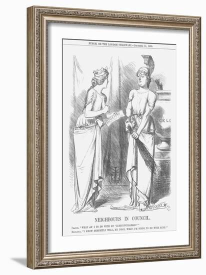 Neighbours in Council, 1869-John Tenniel-Framed Giclee Print
