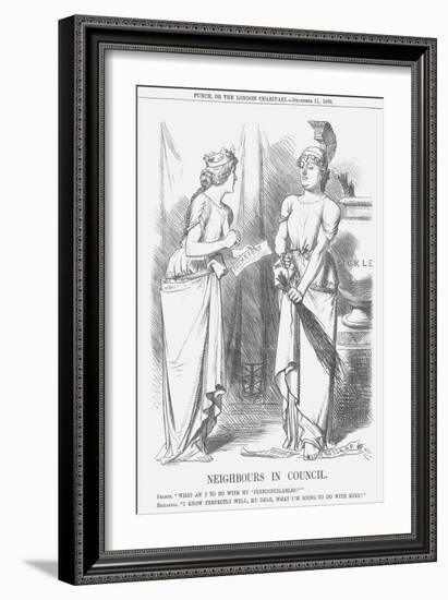 Neighbours in Council, 1869-John Tenniel-Framed Giclee Print