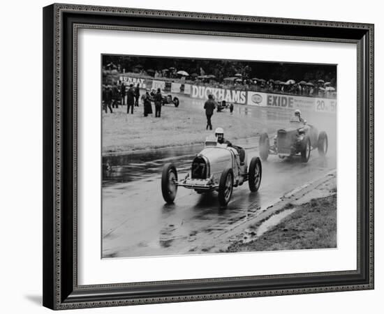 Neil Corner in a Bugatti at Oulton Park, Cheshire, June 1968-null-Framed Photographic Print