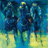 Polo Players - Blue-Neil Helyard-Giclee Print
