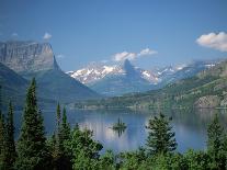 Lake Below Glaciated Peaks-Neil Rabinowitz-Framed Photographic Print