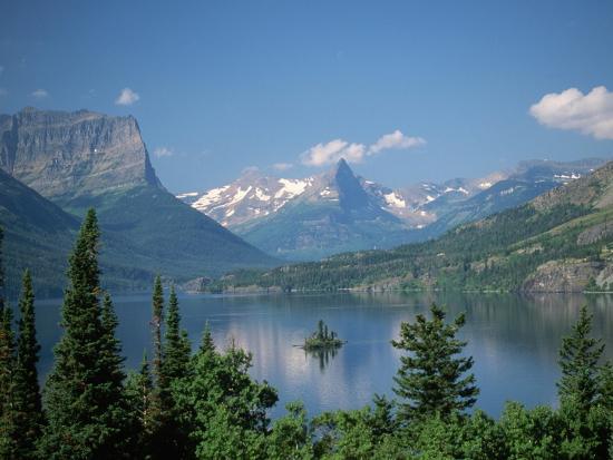 'Lake Below Glaciated Peaks' Photographic Print - Neil Rabinowitz | Art.com