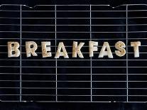 Toast Letters Spelling the Word Breakfast on a Rack-Neil Setchfield-Photographic Print