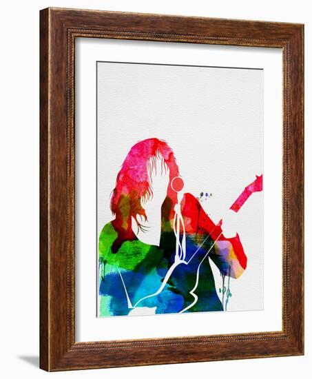 Neil Young Watercolor-Lana Feldman-Framed Art Print