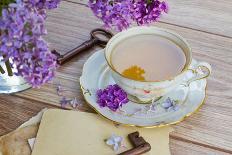 Summer Cup of Tea with Lilac-neirfy-Photographic Print