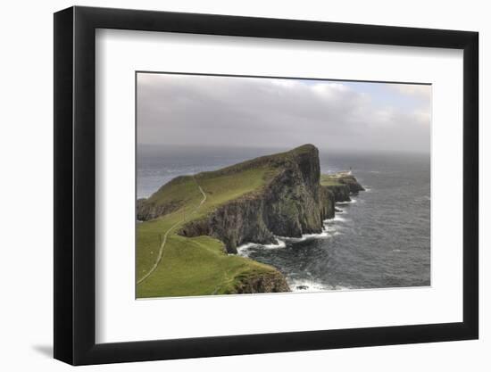 Neist Point Lighthouse in Isle of Skye, Scotland-mpalis-Framed Photographic Print