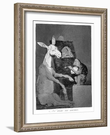 Neither More or Less, 1799-Francisco de Goya-Framed Giclee Print