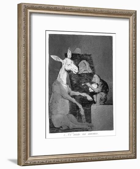 Neither More or Less, 1799-Francisco de Goya-Framed Giclee Print