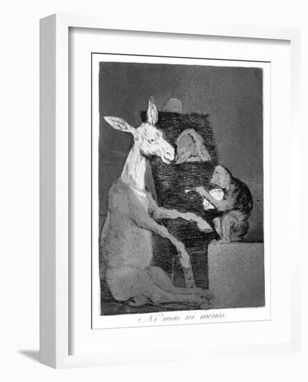 Neither More or Less, 1799-Francisco de Goya-Framed Giclee Print