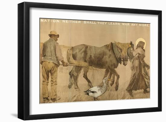 Neither Shall They Learn War Anymore, from the Series 'The Empire Stands for Peace'-null-Framed Giclee Print