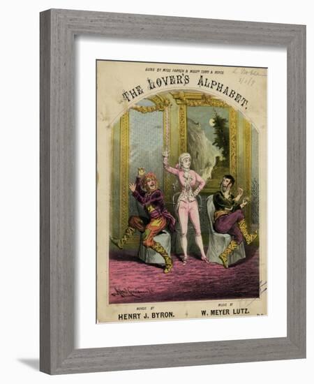 Nellie Farren, Alphabet-Alfred Concanen-Framed Art Print