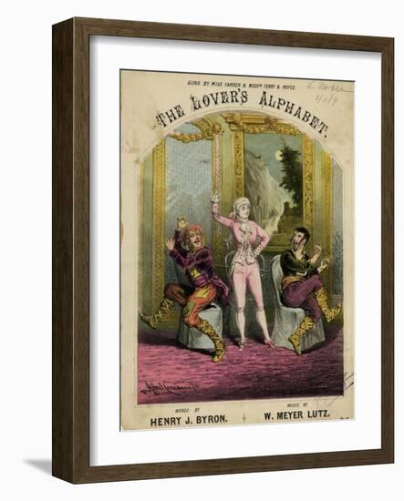 Nellie Farren, Alphabet-Alfred Concanen-Framed Art Print