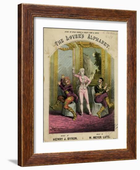 Nellie Farren, Alphabet-Alfred Concanen-Framed Art Print