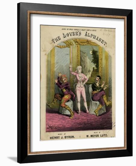 Nellie Farren, Alphabet-Alfred Concanen-Framed Art Print