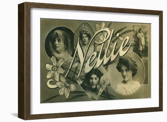 Nellie, Postcard of Edwardian Actress Nellie Stewart-null-Framed Giclee Print