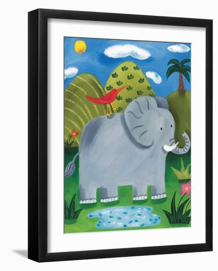 Nellie the Elephant-Sophie Harding-Framed Art Print