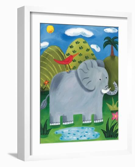 Nellie the Elephant-Sophie Harding-Framed Art Print