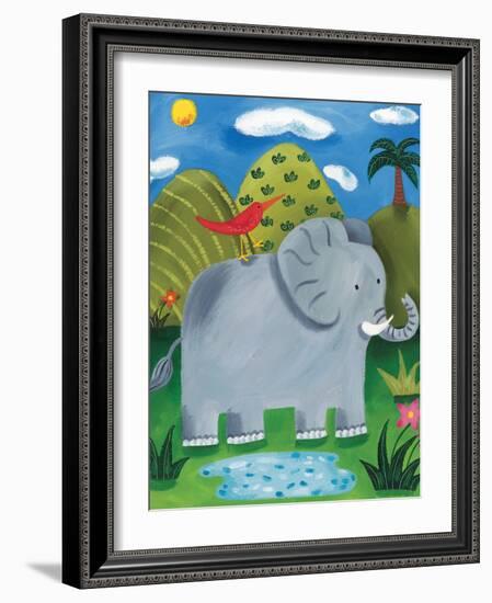 Nellie the Elephant-Sophie Harding-Framed Art Print