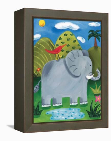Nellie the Elephant-Sophie Harding-Framed Stretched Canvas