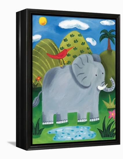 Nellie the Elephant-Sophie Harding-Framed Stretched Canvas