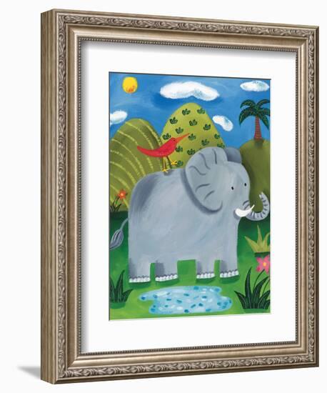 Nellie the Elephant-Sophie Harding-Framed Art Print