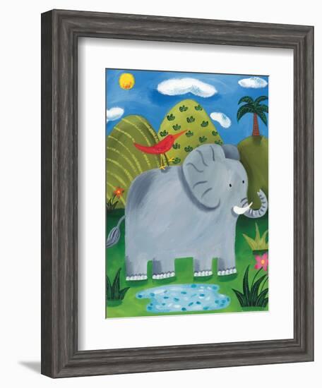 Nellie the Elephant-Sophie Harding-Framed Art Print