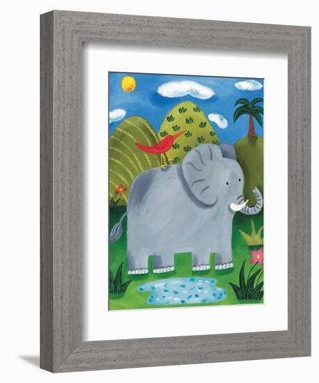 Nellie the Elephant-Sophie Harding-Framed Art Print