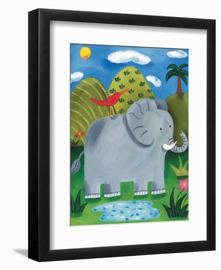 Nellie the Elephant-Sophie Harding-Framed Art Print