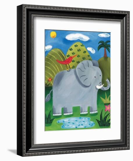 Nellie the Elephant-Sophie Harding-Framed Art Print