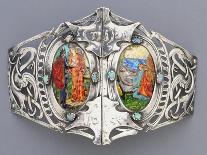 A White Metal and Enamel Belt Buckle, 'Tristan Und Isolde' Alexander Fisher (1864-1936)-Nelson And Edith Dawson-Giclee Print