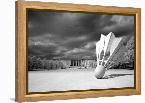 Nelson Atkins Art Museum- Sculpture by Claes Oldenburg-Carol Highsmith-Framed Stretched Canvas