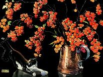 Still Life of Cat and Currants - Jack & Jill-Nelson Grafe-Mounted Giclee Print