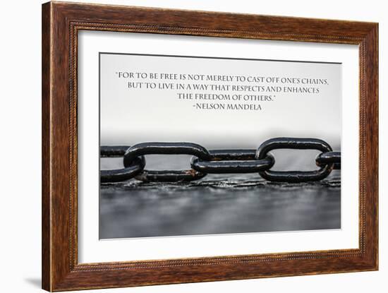 Nelson Mandela Freedom Quote-null-Framed Photo