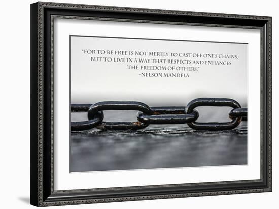 Nelson Mandela Freedom Quote-null-Framed Photo