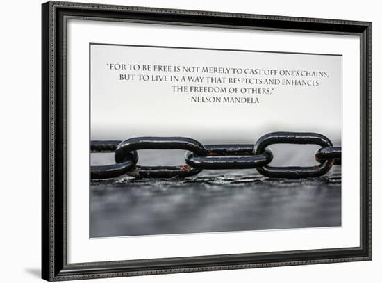 Nelson Mandela Freedom Quote-null-Framed Photo