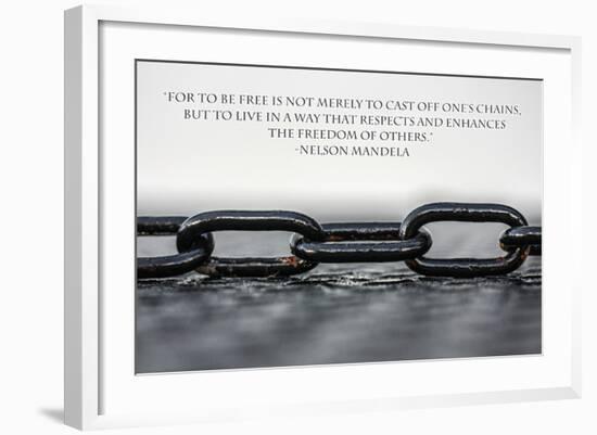 Nelson Mandela Freedom Quote-null-Framed Photo