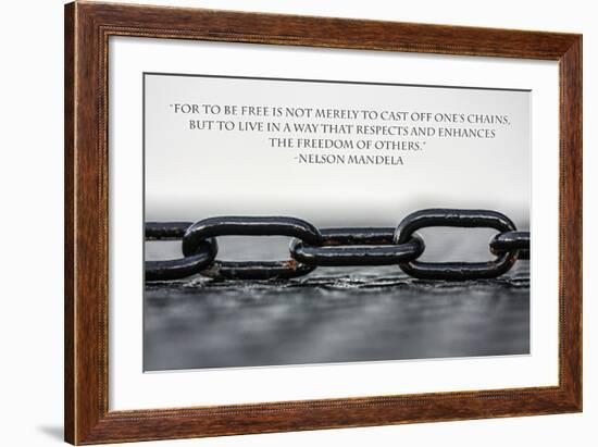 Nelson Mandela Freedom Quote-null-Framed Photo