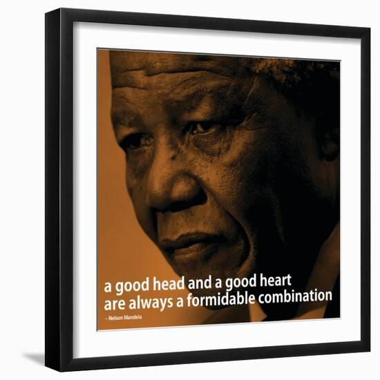 Nelson Mandela Quote iNspire 2 Motivational Poster-null-Framed Art Print