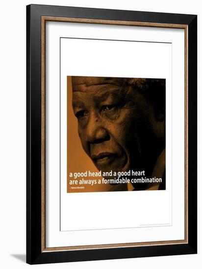 Nelson Mandela Quote iNspire 2 Motivational-null-Framed Art Print