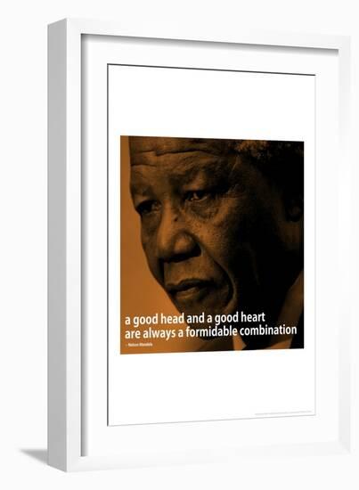 Nelson Mandela Quote iNspire 2 Motivational-null-Framed Art Print